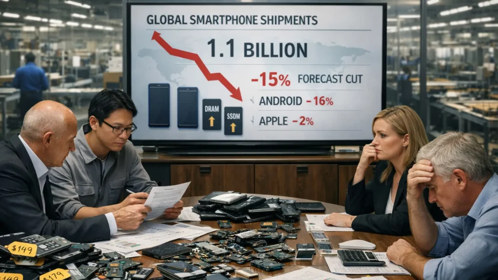 Morgan Stanley Cuts Global Smartphone Forecast by 15% as Memory Costs Surge