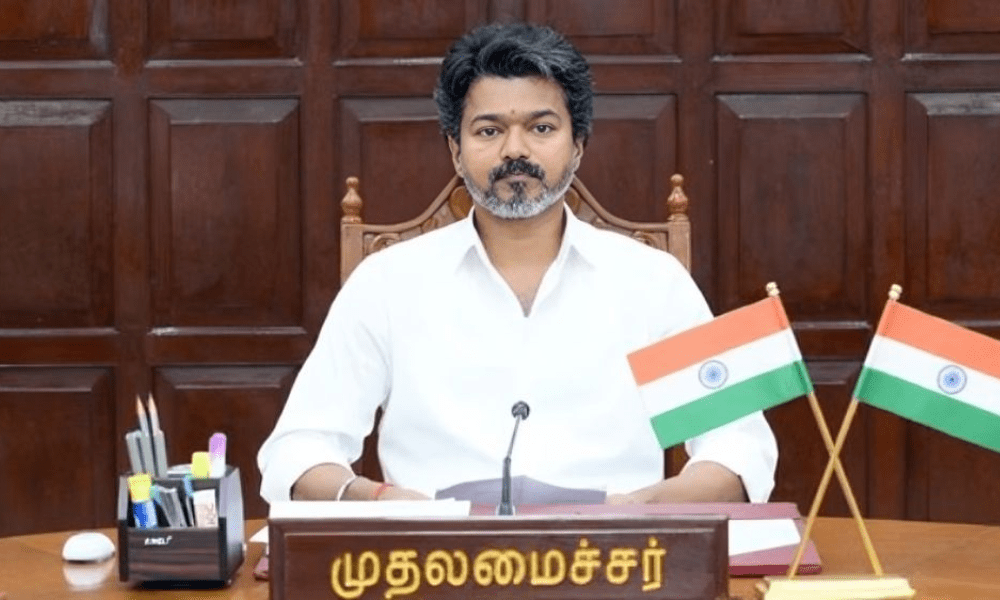 Tamil Nadu’s ambition is to become a $1.5 trillion economy by 2036: Tamil Nadu CM Vijay.