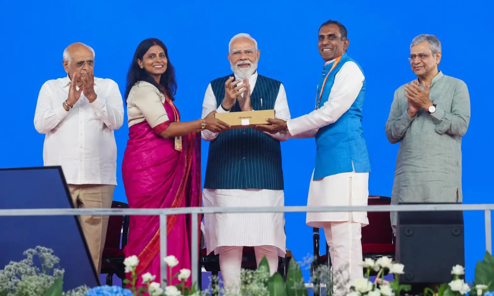 PM Modi Launches Commercial Production at CG Semi Plant, India Ships First Chips to Japan